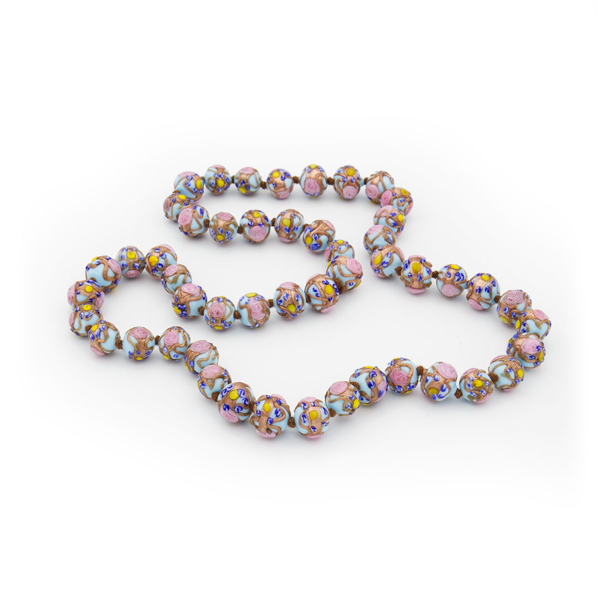 Sospiri Venezia Bracciale Donna In Vetro Di Murano 7 Perle Diametro 8 Mm – Originale Made In Italy Con Certificato