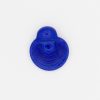 LAMP GLASS BEADS - FAN SHAPE - SINGLE COLOR - SHINE FINISH