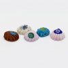 LAMP GLASS BEADS - SHELL SHAPE - W. MURRINA - MATT FINISH