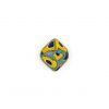 LAMP GLASS BEADS - BICONE SHAPED - MURRINAS - MATT FINISH