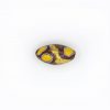 LAMP GLASS BEADS - OVAL SHAPED - GOLD FOIL, MURRINAS- SHINE FINISH