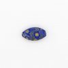 LAMP GLASS BEADS - OVAL SHAPED - WITH MURRINAS - MATT FINISH